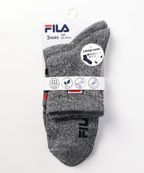 FILA socks Mens(フィラ　ソックス　メンズ)/ロゴ ショートソックス 2足組 メンズ/その他2