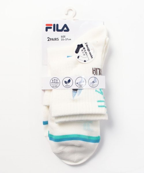 FILA socks Mens(フィラ　ソックス　メンズ)/ヨット刺繍 ショートソックス 2足組 メンズ/その他1
