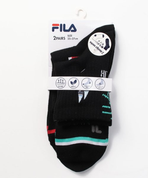 FILA socks Mens(フィラ　ソックス　メンズ)/ヨット刺繍 ショートソックス 2足組 メンズ/その他2
