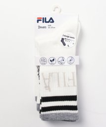 FILA socks Mens(フィラ　ソックス　メンズ)/テニス柄1 リブソックス 2足組 メンズ/その他1