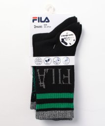 FILA socks Mens(フィラ　ソックス　メンズ)/テニス柄1 リブソックス 2足組 メンズ/その他2