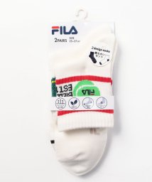 FILA socks Mens(フィラ　ソックス　メンズ)/テニス柄2 リブソックス 2足組 メンズ/その他1