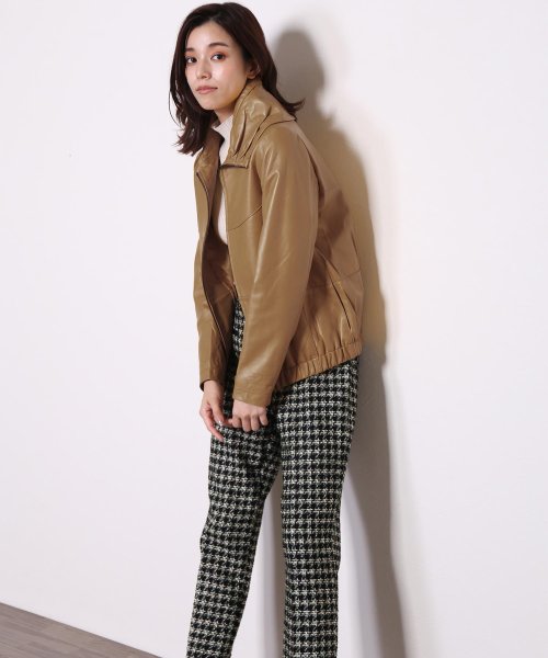 ラムレザーライダースジャケット 着丈56cm