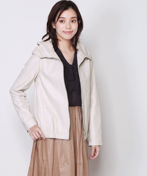 ラムレザーライダースジャケット 着丈56cm