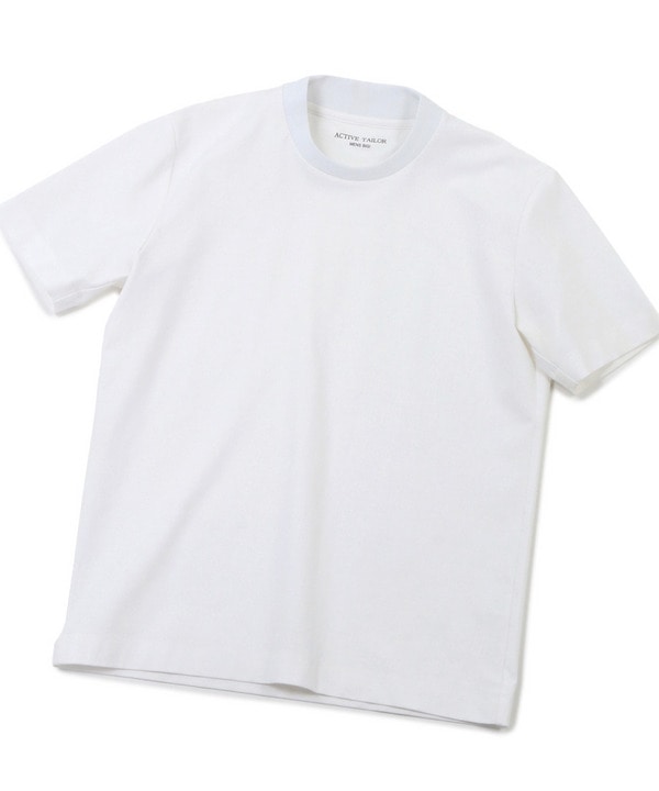 ACTIVE TAILOR】シルケットスムースクルーネックTシャツ(505243289