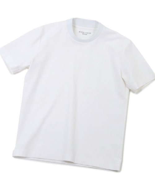 Men's Bigi(メンズビギ)/【ACTIVE TAILOR】シルケットスムースクルーネックTシャツ/ホワイト