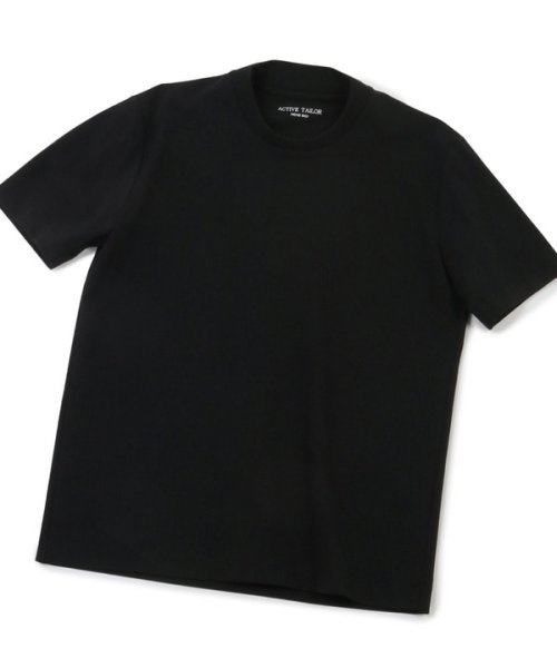 Men's Bigi(メンズビギ)/【ACTIVE TAILOR】シルケットスムースクルーネックTシャツ/ブラック