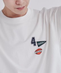 coen(coen)/ワッペンデザインTシャツ/WHITE