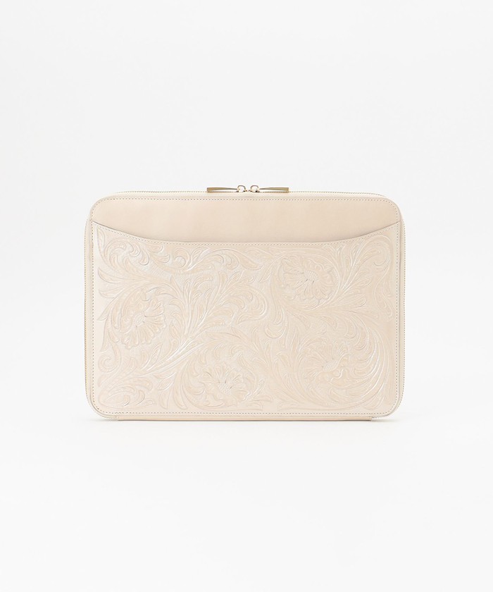 GRACECONTINENTAL Carving PC case パールホワイト F GRACECONTINENTAL Carving PC case パールホワイト F