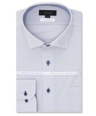 TAKA-Q/アイスカプセル スタンダードフィット ワイドカラー 長袖 ニットシャツ 長袖 シャツ メンズ ワイシャツ ビジネス yシャツ 速乾 ノーアイロン 形態安定/505244152