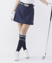 le coq sportif GOLF (ルコックスポルティフ（ゴルフ）)/ツイルスカート (ストレッチ/ウエストストレッチ)【アウトレット】/ネイビー