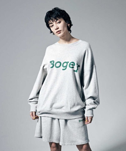 Penguin by Munsingwear(ペンギン　バイ　マンシングウェア)/”BOGEY ” CREW NECK SWEAT SHIRT/ボギー クルーネックスェットシャツ【アウトレット】/グレー