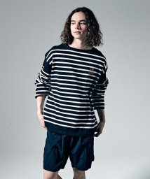 Penguin by Munsingwear(ペンギン　バイ　マンシングウェア)/”BOGEY MAN” BASQUE SHIRT/ボギーマン　バスクシャツ【アウトレット】/ブラック