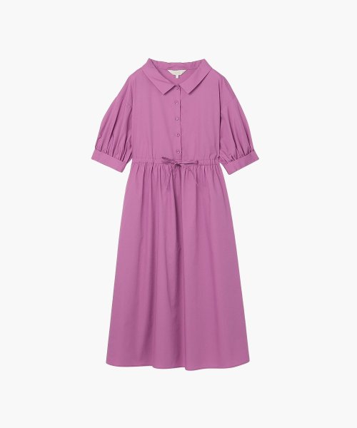 To b. by agnes b. OUTLET(トゥー　ビー　バイ　アニエスベー　アウトレット)/【Outlet】WE69 ROBE カラーブロードワンピース/ピンク