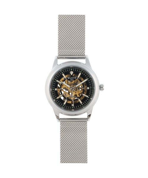 SP(エスピー)/WSA004－SVBK メンズ腕時計 メタルベルト/シルバー系