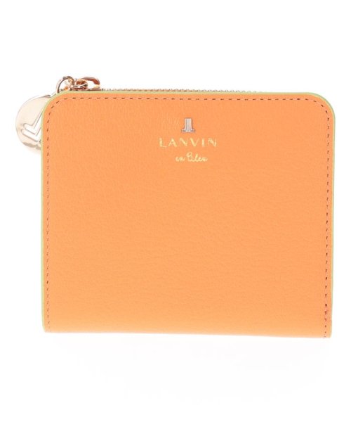 LANVIN en Bleu(BAG)(ランバンオンブルー（バッグ）)/リム 二つ折りコンパクト財布/オレンジ