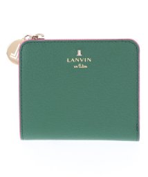 LANVIN en Bleu(BAG)(ランバンオンブルー（バッグ）)/リム 二つ折りコンパクト財布/ダークグリーン