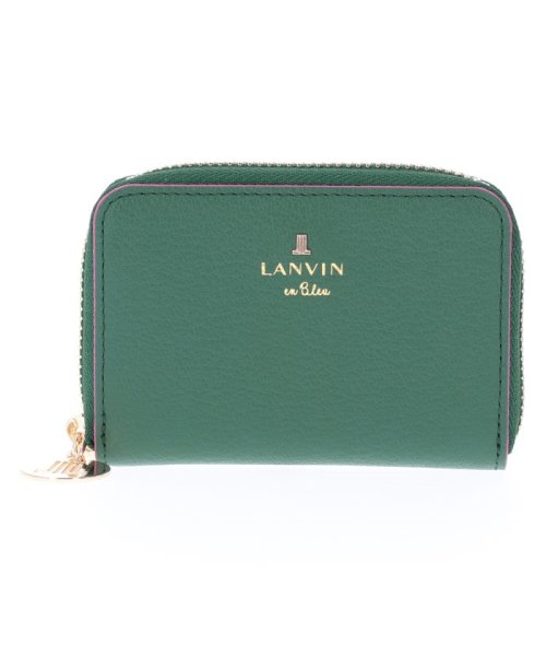 LANVIN en Bleu(BAG)(ランバンオンブルー（バッグ）)/リム カードケース/ダークグリーン