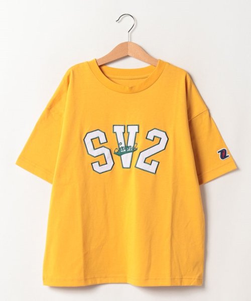 SEVEN2(セブンツー)/SEVEN2　ハンソデ Tシャツ/オレンジ
