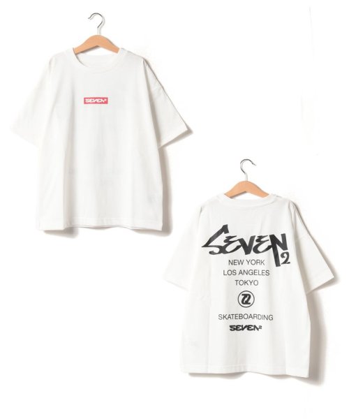 SEVEN2(セブンツー)/SEVEN2　ハンソデ Tシャツ/ホワイト