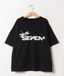 SEVEN2(セブンツー)/SEVEN2　ハンソデ Tシャツ/ブラック