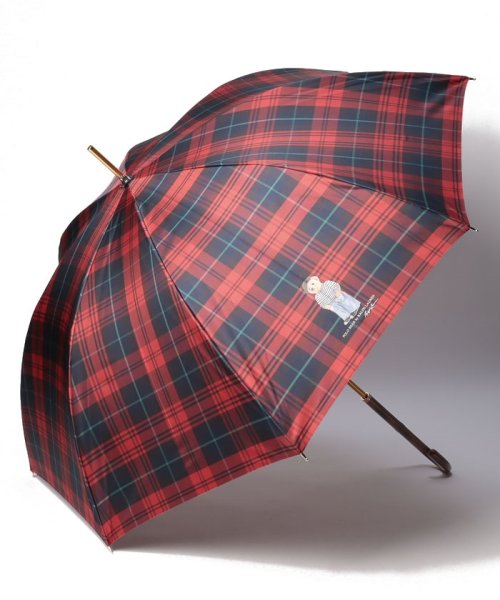 POLO RALPH LAUREN(umbrella)(ポロラルフローレン（傘）)/傘　チェック×POLO BEAR/レッド