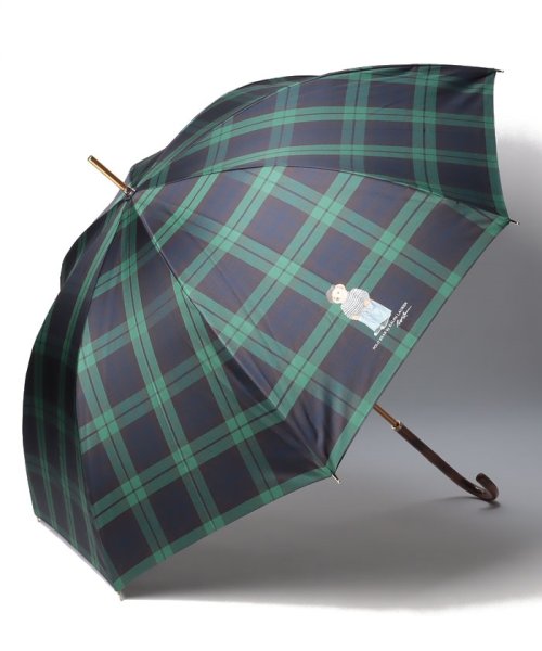 POLO RALPH LAUREN(umbrella)(ポロラルフローレン（傘）)/傘　チェック×POLO BEAR/ディープブルー