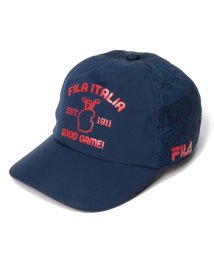 FILA GOLF(フィラゴルフ（レディース）)/【ゴルフ】グラフィックプリント レインキャップ メンズ/ネイビー