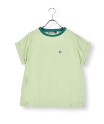 ZIDDY(ジディー)/バックロゴBIGリンガーTシャツ(130~160cm)/グリーン