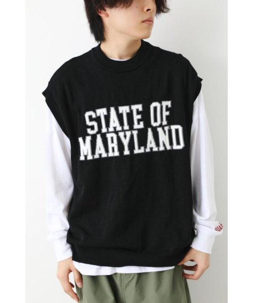 セール】カレッジニットベスト L/S Tシャツセット(505244367) | ロデオ  