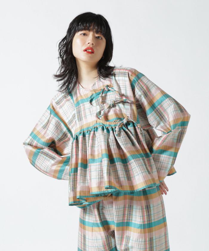 セール】RHODOLIRION/ロドリリオン RABARI SHIRT －RHODO PLAID ...