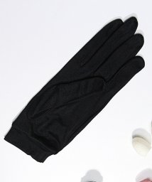 TeddyShop(テディショップ)/レディース 薄手サラツヤ手触りUV対策シルク手袋/ブラック