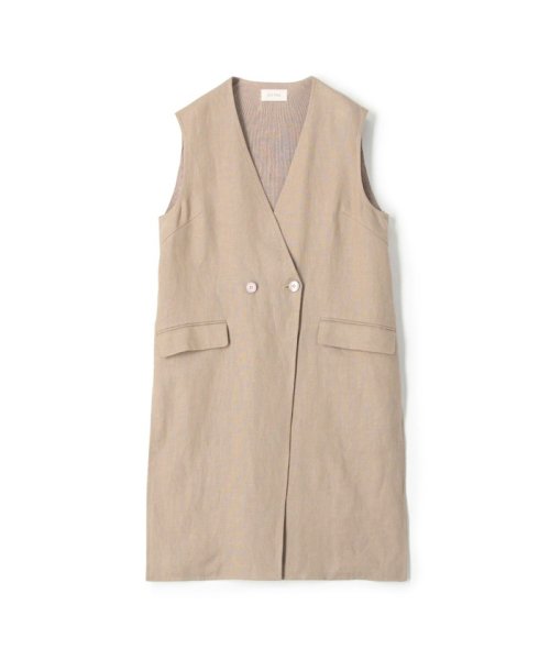 DES PRES(DES PRES) |リネンファブリックコンビ ロングジレ(505246130 