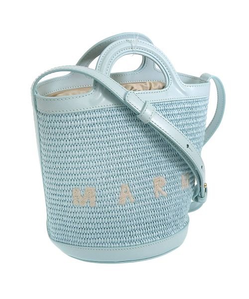 MARNI(マルニ)/MARNI マルニ TROPICALIA BASKET BAG SMALL バケット ショルダーバッグ 2WAY/ブルー