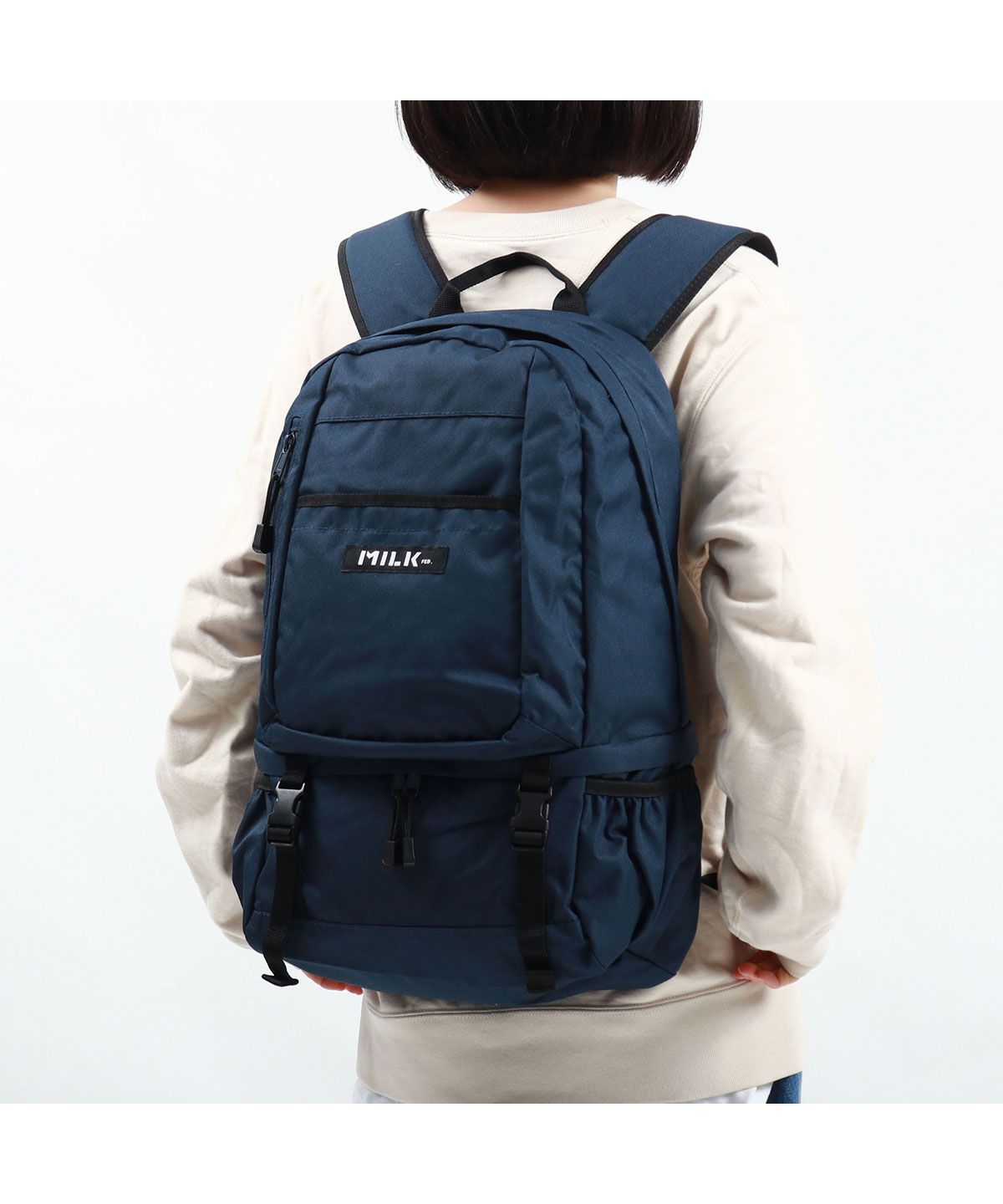 ミルクフェド リュック 通学 MILKFED. リュックサック BIG BACKPACK BAR バックパックバー B4 28L 03164033