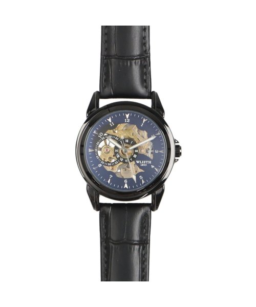 SP(エスピー)/WSA025－BLK メンズ腕時計 レザーベルト/ブラック系