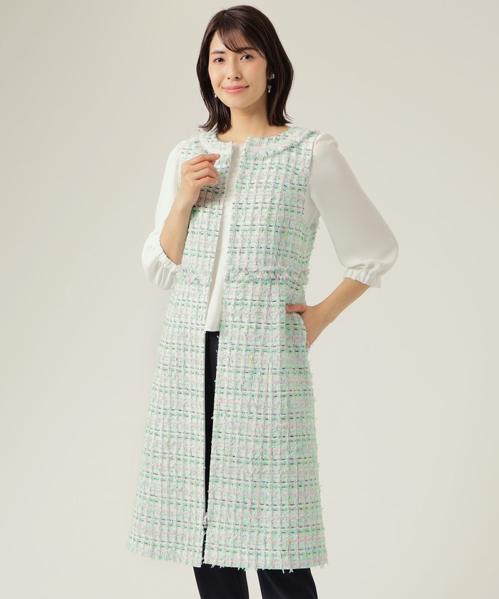 TO BE CHIC カラーファンシーツイード　ワンピース カラーファンシーツイード ワンピース(505223021)｜阪急百貨店