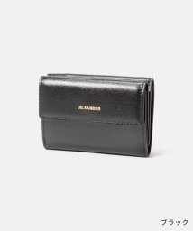 Jil Sander(ジル・サンダー)/ジルサンダー JIL SANDER J07UI0009 P4840 三つ折り財布 ベビーウォレット メンズ レディース 財布 ミニ財布 コンパクト財布 レザー /ブラック