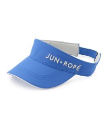 JUN and ROPE(ジュン＆ロペ)/ラメロゴ刺繍ツイルサンバイザー/ブルー（44）