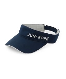 JUN and ROPE(ジュン＆ロペ)/ラメ立体ロゴ入りサンバイザー/ネイビー（40）