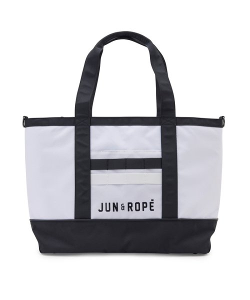 JUN and ROPE(ジュン＆ロペ)/ロゴ入りBIGトートバッグ/ホワイト（10）
