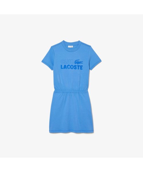 LACOSTE KIDS(ラコステ　キッズ)/GIRLS ヴィンテージプリントTシャツドレス/ブルー