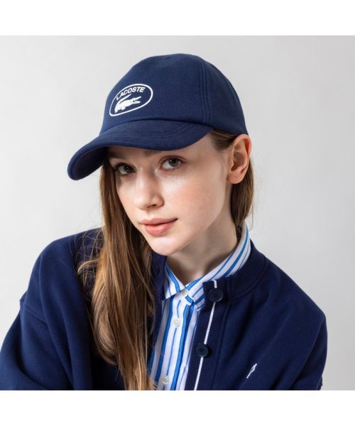 LACOSTE(ラコステ)/オーバルロゴスウェットキャップ/ネイビー