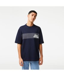 LACOSTE Mens(ラコステ　メンズ)/クラシックテニスプリントルーズフィットTシャツ/ネイビー