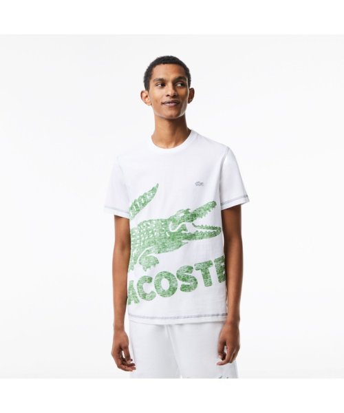 LACOSTE Mens(ラコステ　メンズ)/オーバーサイズプリントTシャツ/ホワイト