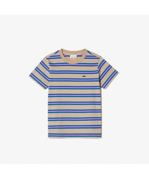 LACOSTE KIDS(ラコステ　キッズ)/BOYS ボーダーTシャツ/ベージュ