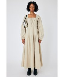 moussy/OPEN NECK TUCK DRESS/505247082