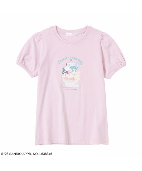 MAC HOUSE(kid's)(マックハウス（キッズ）)/サンリオキャラクターズ パフスリーブTシャツ 335202203/ピンク