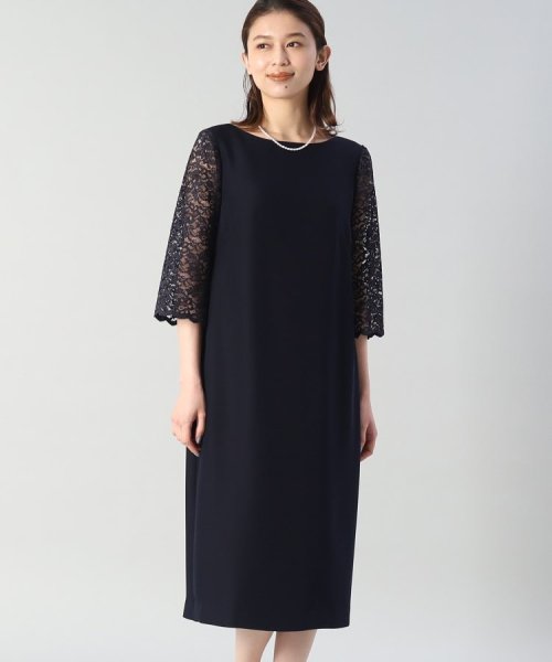 袖レースドレスワンピース  KUE1306022974(10010円)