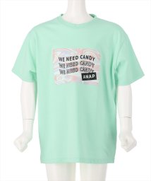 ANAP KIDS(アナップキッズ)/マーブルプリントビッグTシャツ/ミント